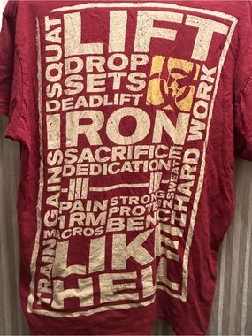 Mutant Graphic Men's Red T-Shirt - Leave Humanity Behind, Size XL